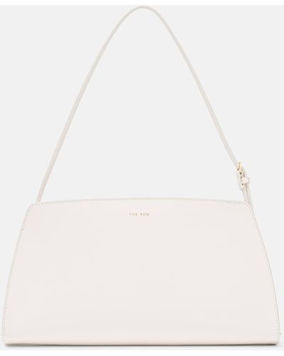 The Row Dalia Leather Shoulder Bag - White