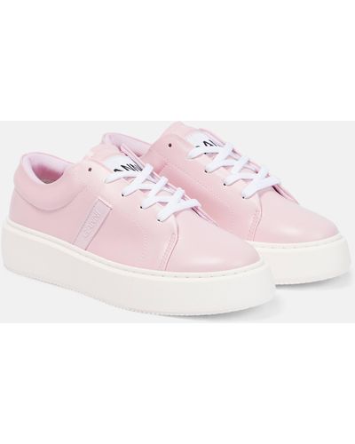 Ganni Sporty Mix Platform Sneakers - Pink