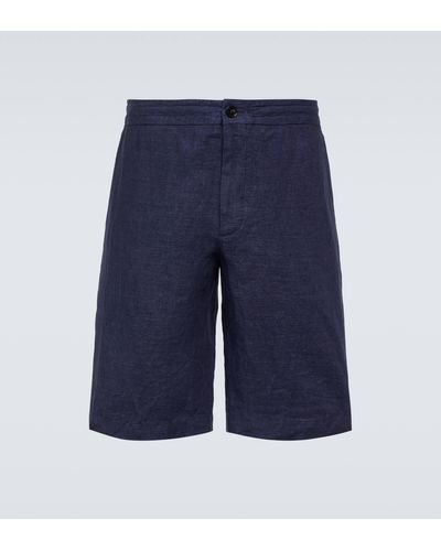 Zegna Linen Shorts - Blue