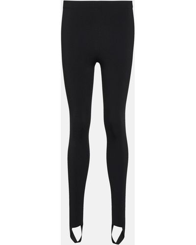 The Row Stirrup Jersey leggings - Black