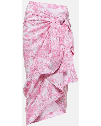 Melissa Odabash Pareo Floral Beach Cover-up - Pink