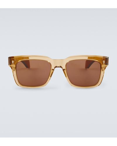 Jacques Marie Mage Torino Rectangular Sunglasses - Brown