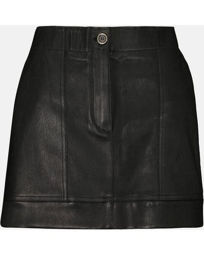 Stouls Linette Leather Miniskirt - Black