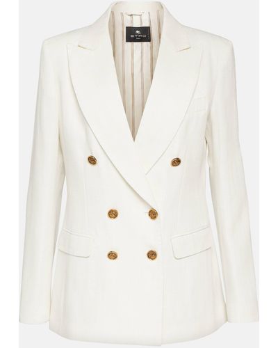 Etro Double-breasted Blazer - Natural