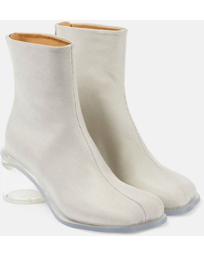 MM6 by Maison Martin Margiela Anatomic Ankle Boots - White