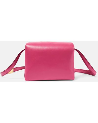 Marni Prisma Mini Leather Shoulder Bag - Pink