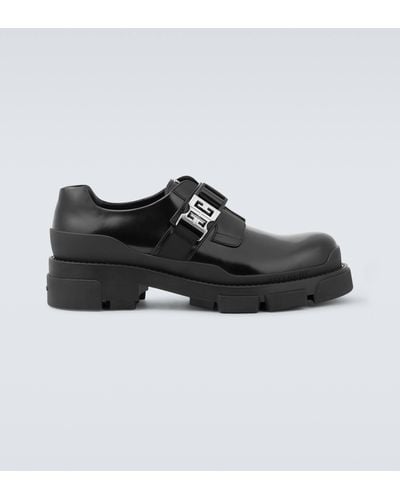 Givenchy Terra Leather Derby Shoes - Black