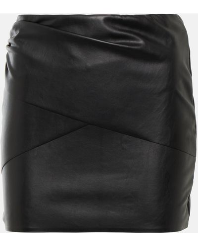 Wolford X N21 Faux Leather Miniskirt - Black