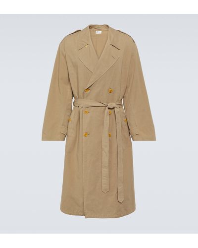 The Row Montrose Cotton And Linen Trench Coat - Natural