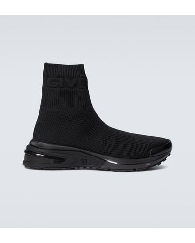 Givenchy Giv 1 Sock Sneakers - Men's - Rubber/polyester/calf Leather - Black