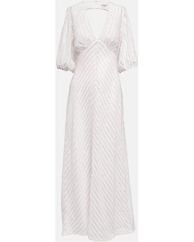 RIXO London Bridal Steph Sequined Maxi Dress - White