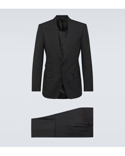 Tom Ford Shelton Wool Suit - Black