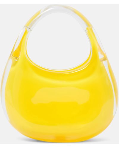 Coperni Swipe Micro Shoulder Bag - Yellow
