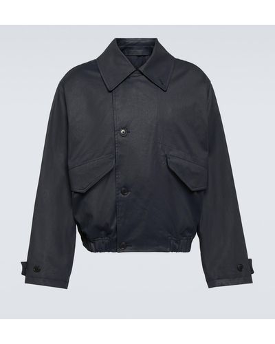 Lemaire Coated Cotton Jacket - Blue