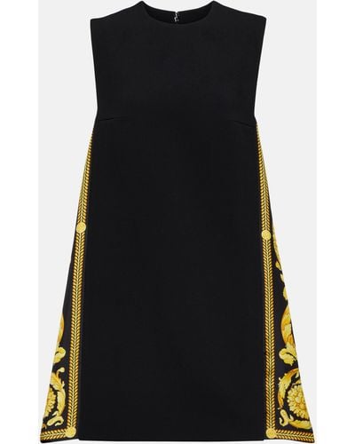 Versace Baroque Print Short Dress - Black
