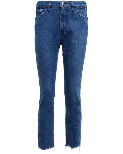 3x1 Straight Authentic Cropped Jeans - Blue