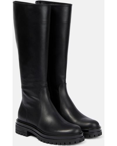 Gianvito Rossi Knee-high Leather Boots - Black