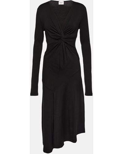 Isabel Marant Lania Jersey Midi Dress - Black