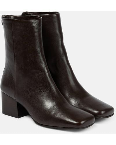 Lemaire Leather Ankle Boots - Black