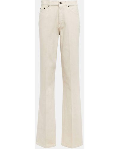 The Row Carlton High-rise Straight Jeans - Natural