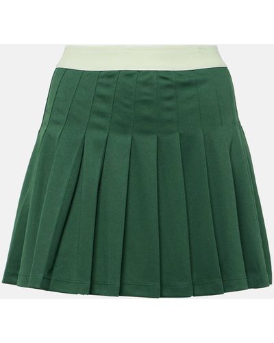 The Upside Oxford Sloan Pleated Tennis Skirt - Green
