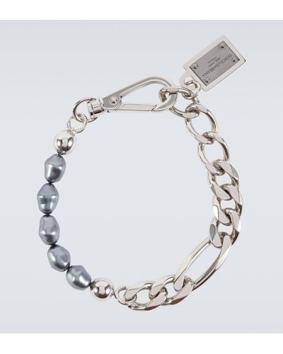 Dolce & Gabbana Beaded Chainlink Bracelet - Metallic