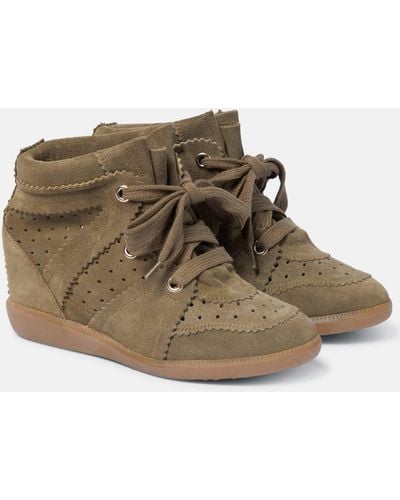 Isabel Marant Bobby Wedge Sneakers - Green