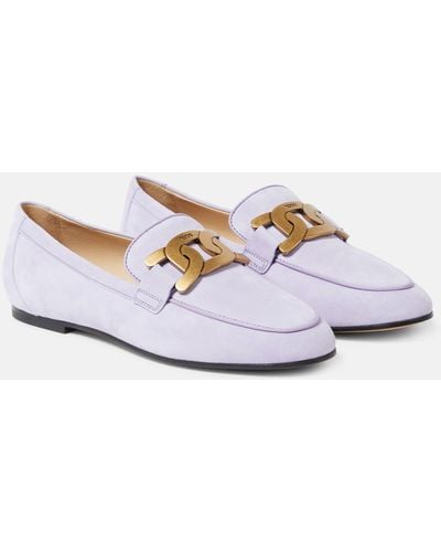 Tod's Kate Suede Loafers - White