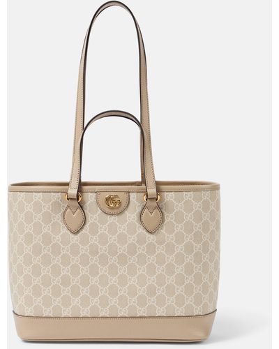 Gucci Ophidia Large GG Canvas Tote Bag - Natural