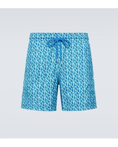 Vilebrequin Mahina Printed Swim Shorts - Blue