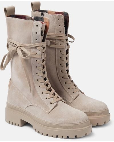 Bogner Chesa Alpina Suede Ankle Boots - Natural