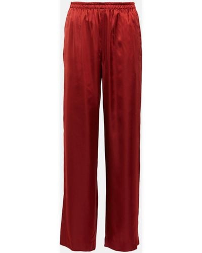 Vince Straights Satin Pants - Red
