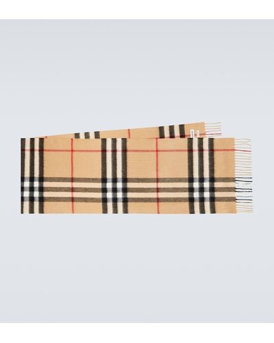 Burberry Cashmere Scarf - Natural