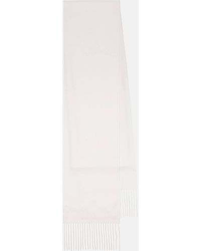 The Row Victoire Cashmere Scarf - White