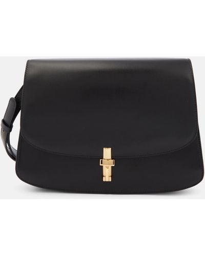 The Row Sofia Leather Crossbody Bag - Black