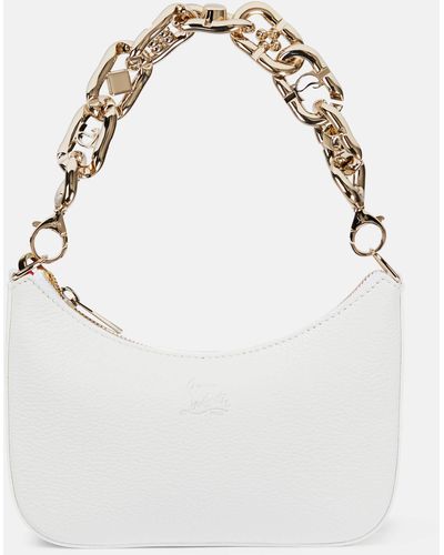 Christian Louboutin Loubila Chain Mini Leather Shoulder Bag - White