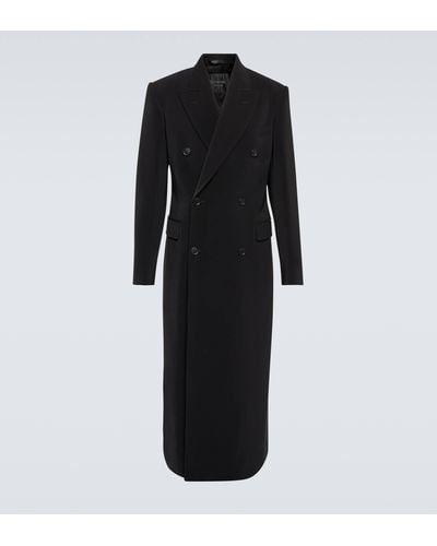 Balenciaga Double-breasted Coat - Black