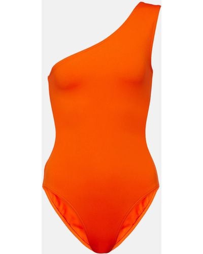 Eres Effigie One-shoulder Swimsuit - Orange