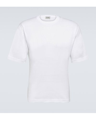 John Smedley Tindall Cotton Jersey T-shirt - White