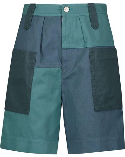 Isabel Marant Kalerna Cotton And Linen Shorts - Multicolour