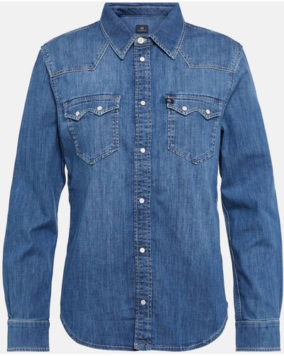 AG Jeans Western Denim Shirt - Blue