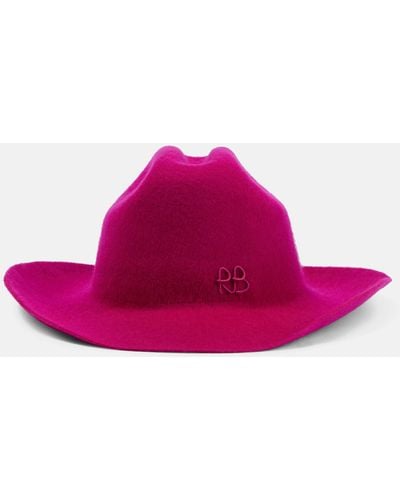 Ruslan Baginskiy Felt Cowboy Hat - Pink