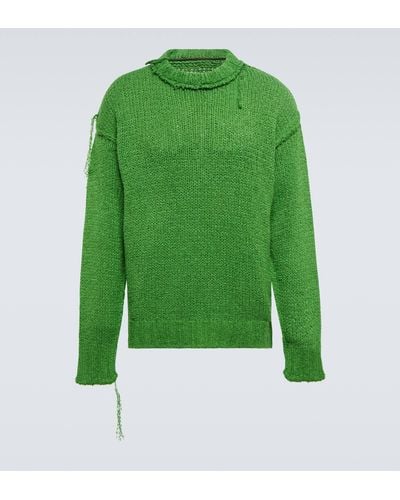 Sacai Oversized Cotton Sweater - Green