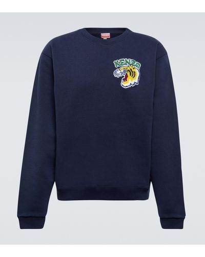 KENZO Sweatshirt aus Baumwoll-Jersey - Blau