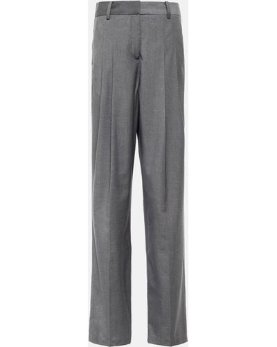 Frankie Shop Gelso High-rise Wide-leg Pants - Grey