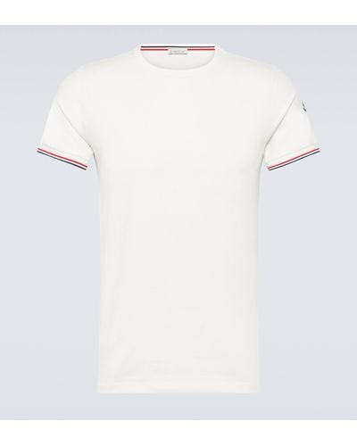 Moncler Cotton-blend Jersey T-shirt - White