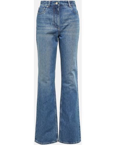 Ferragamo High-rise Straight Jeans - Blue