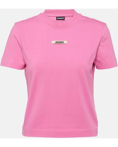 Jacquemus Grosgrain Logo T-shirt - Pink