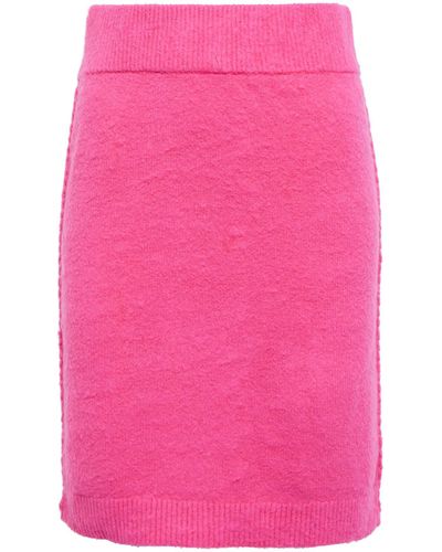 Helmut Lang Cotton-blend Pencil Skirt - Pink