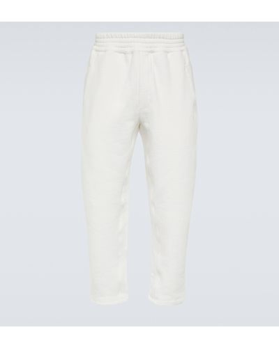 The Row Koa Cotton-blend Terry Sweatpants - White